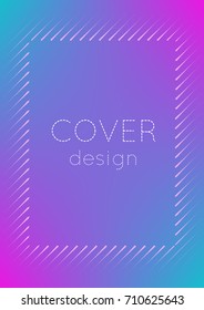Abstract cover. Minimal trendy vector with halftone gradients. Geometric future template for flyer, poster, brochure and invitation. Minimalistic colorful cover. Abstract EPS 10 illustration.