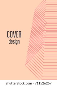 Abstract cover. Minimal trendy vector with halftone gradients. Geometric future template for flyer, poster, brochure and invitation. Minimalistic colorful cover. Abstract EPS 10 illustration.