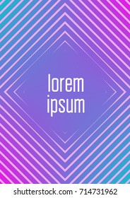 Abstract cover. Minimal trendy vector with halftone gradients. Geometric future template for flyer, poster, brochure and invitation. Minimalistic colorful cover. Abstract EPS 10 illustration.