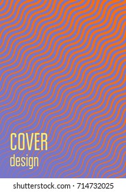 Abstract cover. Minimal trendy vector with halftone gradients. Geometric future template for flyer, poster, brochure and invitation. Minimalistic colorful cover. Abstract EPS 10 illustration.
