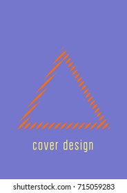 Abstract cover. Minimal trendy vector with halftone gradients. Geometric future template for flyer, poster, brochure and invitation. Minimalistic colorful cover. Abstract EPS 10 illustration.