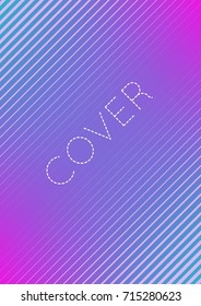 Abstract cover. Minimal trendy vector with halftone gradients. Geometric future template for flyer, poster, brochure and invitation. Minimalistic colorful cover. Abstract EPS 10 illustration.