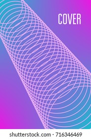Abstract cover. Minimal trendy vector with halftone gradients. Geometric future template for flyer, poster, brochure and invitation. Minimalistic colorful cover. Abstract EPS 10 illustration.