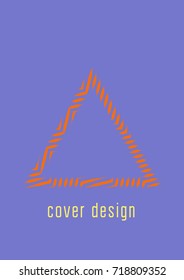 Abstract cover. Minimal trendy vector with halftone gradients. Geometric future template for flyer, poster, brochure and invitation. Minimalistic colorful cover. Abstract EPS 10 illustration.