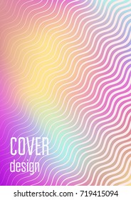 Abstract cover. Minimal trendy vector with halftone gradients. Geometric future template for flyer, poster, brochure and invitation. Minimalistic colorful cover. Abstract EPS 10 illustration.