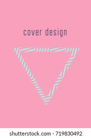 Abstract cover. Minimal trendy vector with halftone gradients. Geometric future template for flyer, poster, brochure and invitation. Minimalistic colorful cover. Abstract EPS 10 illustration.