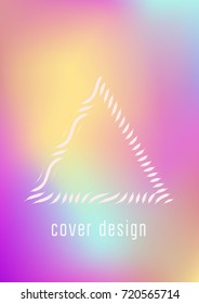 Abstract cover. Minimal trendy vector with halftone gradients. Geometric future template for flyer, poster, brochure and invitation. Minimalistic colorful cover. Abstract EPS 10 illustration.