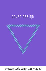 Abstract cover. Minimal trendy vector with halftone gradients. Geometric future template for flyer, poster, brochure and invitation. Minimalistic colorful cover. Abstract EPS 10 illustration.