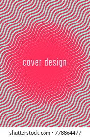 Abstract cover. Minimal trendy vector with halftone gradients. Geometric future template for flyer, poster, brochure and invitation. Minimalistic colorful cover. Abstract EPS 10 illustration.