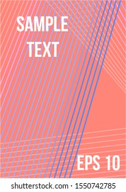Abstract cover. Minimalistic colorful cover. Geometric future template for flyer, poster, brochure and invitation.