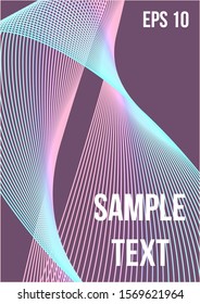 Abstract cover. Minimalistic colorful cover. Geometric future template for flyer, poster, brochure and invitation.