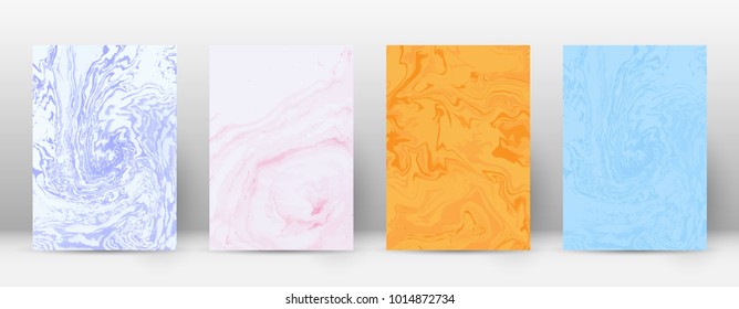 Abstract cover. Modern design template. Adorable suminagashi marble. Pleasing trendy abstract cover. Vector illustration.
