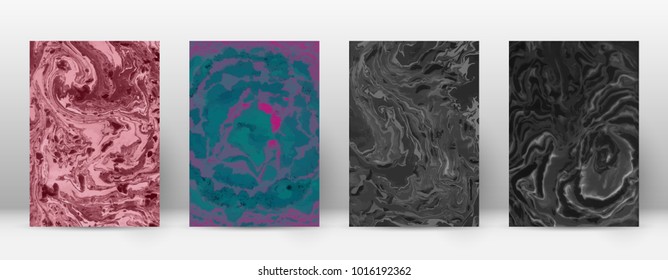 Abstract cover. Modern design template. Admirable suminagashi marble. Modern trendy abstract cover. Vector illustration.