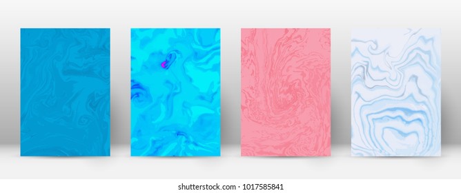 Abstract cover. Modern design template. Adorable suminagashi marble. Stylish trendy abstract cover. Vector illustration.