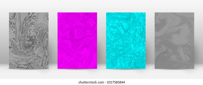 Abstract cover. Modern design template. Adorable suminagashi marble. Quaint trendy abstract cover. Vector illustration.