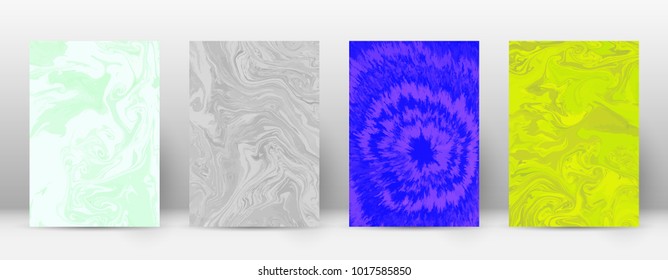 Abstract cover. Modern design template. Adorable suminagashi marble. Mind-blowing trendy abstract cover. Vector illustration.