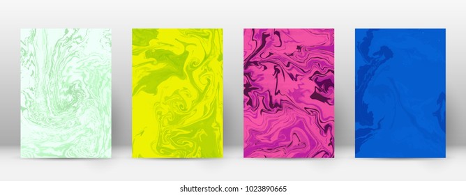 Abstract cover. Modern design template. Adorable suminagashi marble. Popular trendy abstract cover. Vector illustration.