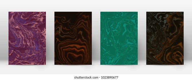 Abstract cover. Modern design template. Admirable suminagashi marble. Fine trendy abstract cover. Vector illustration.