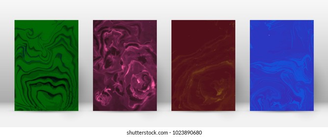 Abstract cover. Modern design template. Actual suminagashi marble. Graceful trendy abstract cover. Vector illustration.