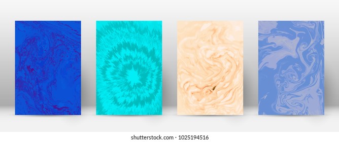 Abstract cover. Modern design template. Alive suminagashi marble. Delightful trendy abstract cover. Vector illustration.