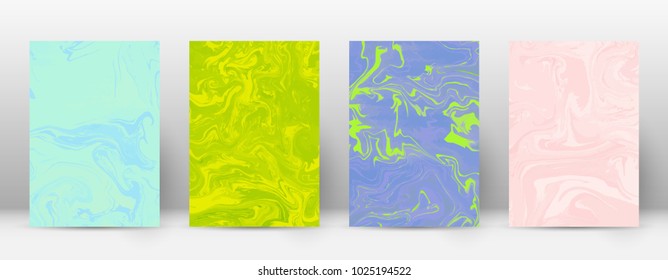 Abstract cover. Modern design template. Admirable suminagashi marble. Resplendent trendy abstract cover. Vector illustration.