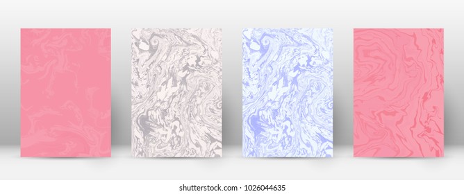 Abstract cover. Modern design template. Adorable suminagashi marble. Good-looking trendy abstract cover. Vector illustration.