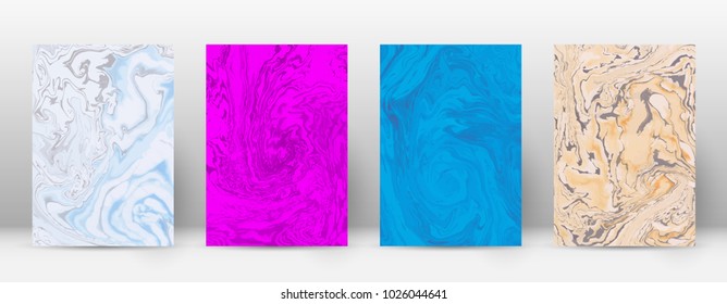 Abstract cover. Modern design template. Admirable suminagashi marble. Divine trendy abstract cover. Vector illustration.
