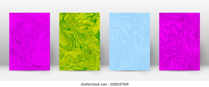 Abstract cover. Modern design template. Alive suminagashi marble. Decent trendy abstract cover. Vector illustration.