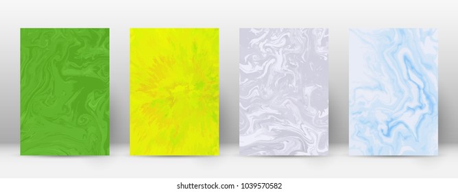 Abstract cover. Modern design template. Adorable suminagashi marble. Stunning trendy abstract cover. Vector illustration.