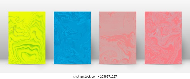 Abstract cover. Modern design template. Actual suminagashi marble. Fine trendy abstract cover. Vector illustration.