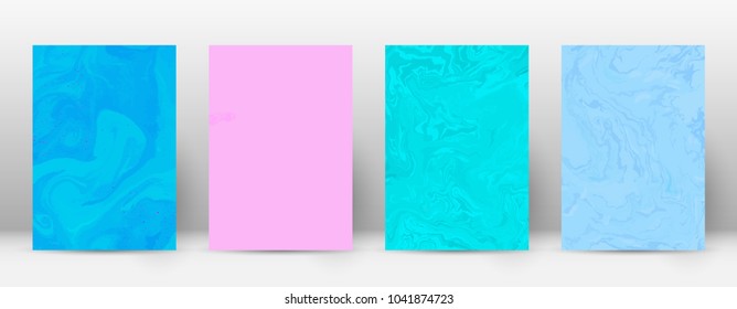 Abstract cover. Modern design template. Actual suminagashi marble. Delightful trendy abstract cover. Vector illustration.
