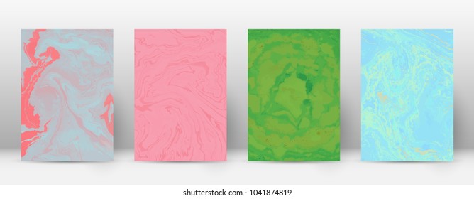 Abstract cover. Modern design template. Adorable suminagashi marble. Lovely trendy abstract cover. Vector illustration.