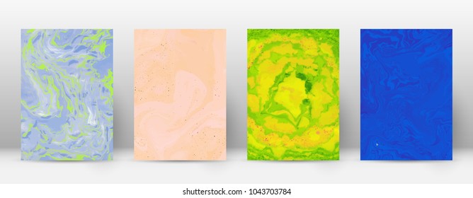 Abstract cover. Modern design template. Admirable suminagashi marble. Fascinating trendy abstract cover. Vector illustration.