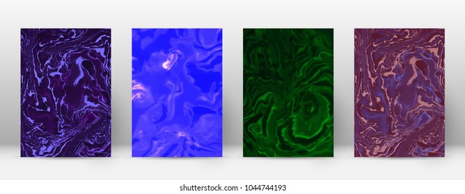 Abstract cover. Modern design template. Actual suminagashi marble. Optimal trendy abstract cover. Vector illustration.