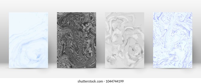 Abstract cover. Modern design template. Alive suminagashi marble. Flawless trendy abstract cover. Vector illustration.