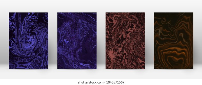 Abstract cover. Modern design template. Adorable suminagashi marble. Positive trendy abstract cover. Vector illustration.