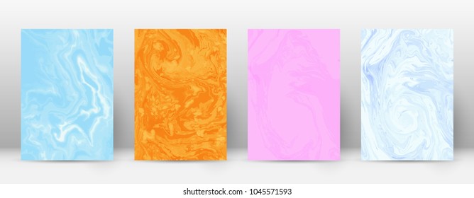 Abstract cover. Modern design template. Admirable suminagashi marble. Alluring trendy abstract cover. Vector illustration.