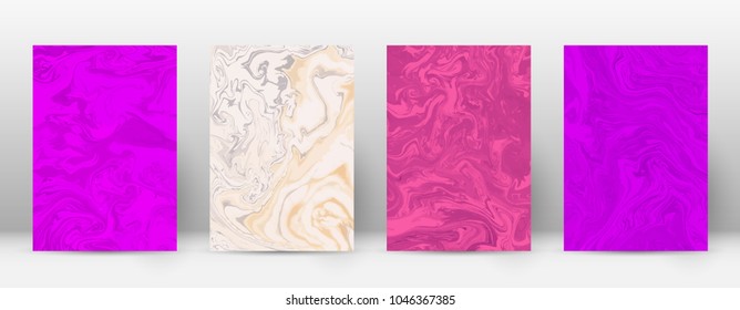 Abstract cover. Modern design template. Actual suminagashi marble. Great trendy abstract cover. Vector illustration.
