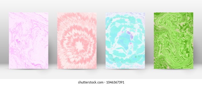 Abstract cover. Modern design template. Alive suminagashi marble. Delicate trendy abstract cover. Vector illustration.