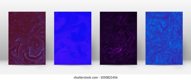 Abstract cover. Modern design template. Actual suminagashi marble. Sublime trendy abstract cover. Vector illustration.