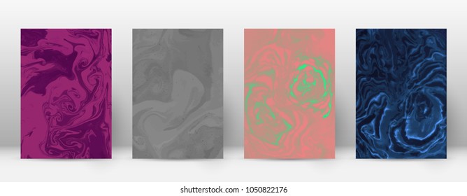 Abstract cover. Modern design template. Adorable suminagashi marble. Overwhelming trendy abstract cover. Vector illustration.
