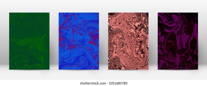 Abstract cover. Modern design template. Admirable suminagashi marble. Sightly trendy abstract cover. Vector illustration.