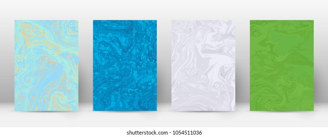 Abstract cover. Modern design template. Adorable suminagashi marble. Delicate trendy abstract cover. Vector illustration.
