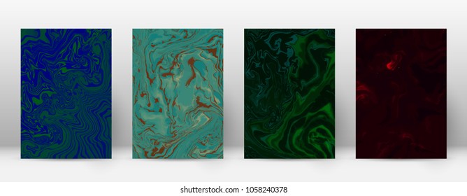 Abstract cover. Modern design template. Alive suminagashi marble. Bewitching trendy abstract cover. Vector illustration.