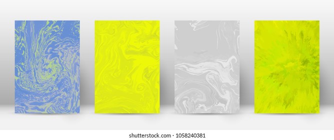 Abstract cover. Modern design template. Adorable suminagashi marble. Radiant trendy abstract cover. Vector illustration.