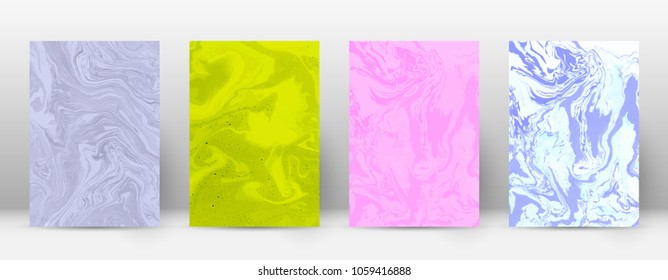 Abstract cover. Modern design template. Adorable suminagashi marble. Artistic trendy abstract cover. Vector illustration.