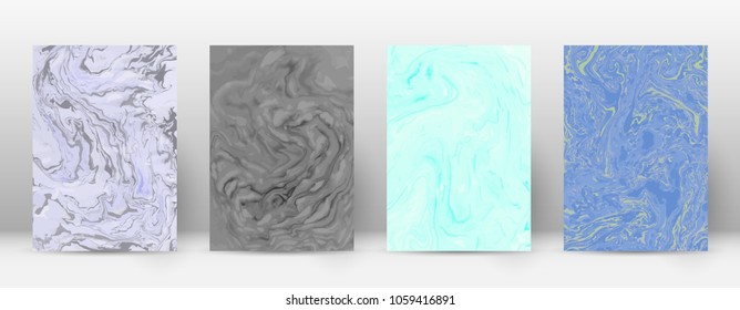 Abstract cover. Modern design template. Admirable suminagashi marble. Extraordinary trendy abstract cover. Vector illustration.