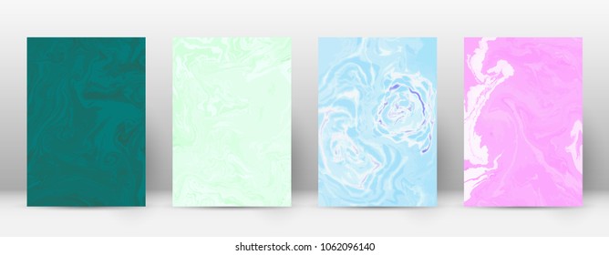 Abstract cover. Modern design template. Adorable suminagashi marble. Splendid trendy abstract cover. Vector illustration.