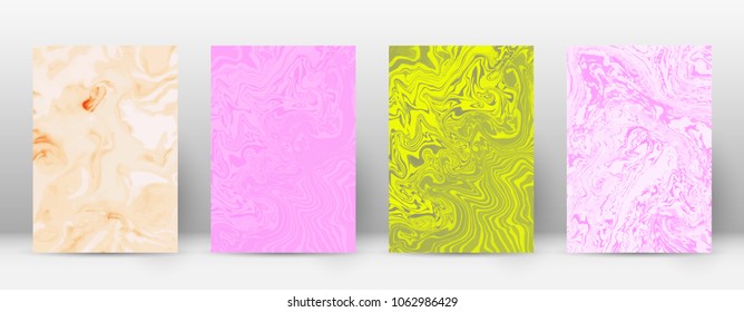 Abstract cover. Modern design template. Actual suminagashi marble. Energetic trendy abstract cover. Vector illustration.