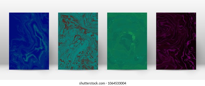 Abstract cover. Modern design template. Admirable suminagashi marble. Actual trendy abstract cover. Vector illustration.